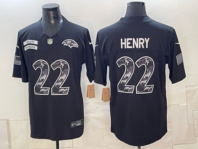 Men Baltimore Ravens #22 Henry black Nike 2026 NFL Jersey 101601->baltimore ravens->NFL Jersey
